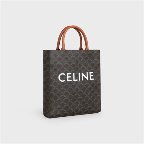 small cabas celine|SMALL CABAS VERTICAL IN TRIOMPHE CANVAS AND .